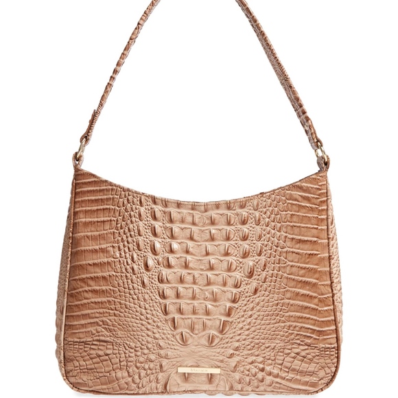 Brahmin Handbags - BRAHMIN Nadia Croc Embossed Leather Shoulder Bag